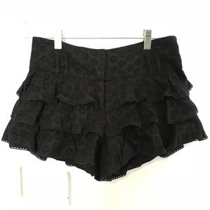 Leifsdottir Anthropologie Layered Eyelet Shorts